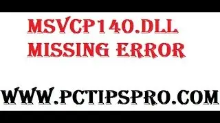 How to Fix MSVCP140.dll Missing Error | Windows all Operating System