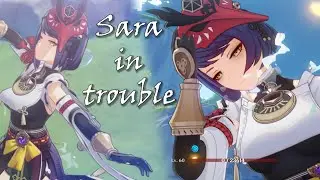 Kujou Sara in trouble ~ death scenes - Genshin Impact [English voice]