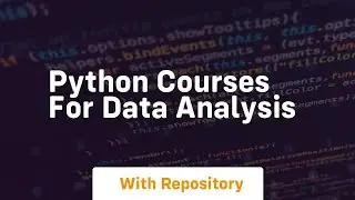 python courses for data analysis
