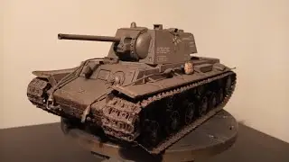 Full video build of the Trumpeter KV-1 Mod. 1942 ''Simplified turret'' in 1:35 scale