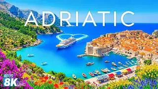 ADRIATIC SEA 8K Aerial 🇭🇷 🤿 Coastal Cliffs, Crystal Waters & Mediterranean Paradise Escape