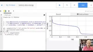 Measuring the energy stored in a AAA battery with V and I data.