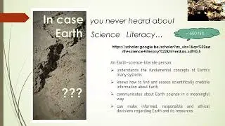 Martin Bohle, 21 September 2023: Why Urbanites should be Earth/Geosciences literate?