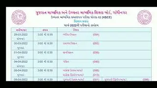 Breaking News || ધોરણ-10-12 ની વાર્ષિક પરીક્ષાનુ ટાઈમટેબલ જાહેર GSEB