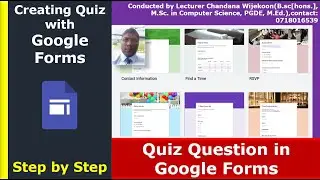 How to Create Quiz Question Paper on Google Forms | Creating Quiz Papers in Google Forms