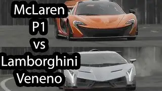McLaren P1 vs Lamborghini Veneno Top Gear