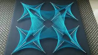 String Art | Blue Arrow | Part 5: How to make string art | Step-by-step instructions | DIY StringArt