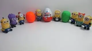 Миньоны Мультфильм с игрушками  Открываем игрушки Minions Surprise Eggs