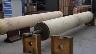 How to repair big rubber rollers (sent by customer)