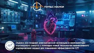 Оценка зон поздней электрической активации и анатомии вен коронарного синуса