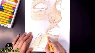 😱TRANSITION RESULT! OIL PASTEL DRAWING