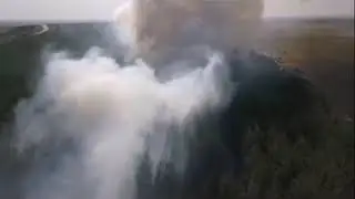 Караганда пожар горит лес