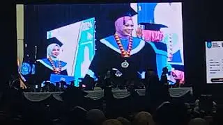 Titip moment Prosesi wisuda mahasiswa mahasiswi UMPRI angkatan 7 di Gedung Krakatau Lampung