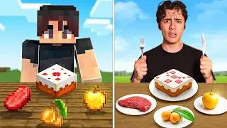 Eating EVERY Food in Minecraft in Real Life