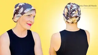 Easy Bandana Turban Hat / How to make a Feminine Hat
