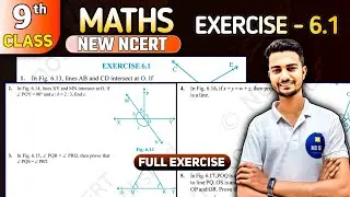 Class 9 Maths Chapter 6 | Lines and Angles | Exercise 6.1 Solutions