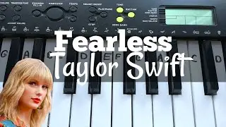 Fearless - Taylor Swift | Easy Keyboard Tutorial With Notes