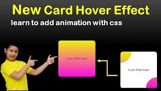 Animated card design on website using HTML and CSS | css3 tutorial for beginners