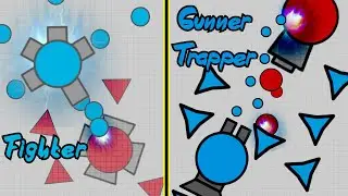 Diep.io - Fighter and Gunner Trapper Compilation (FFA)