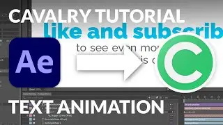 Cavalry Tutorial - Text Animation [Coming from After Effects]