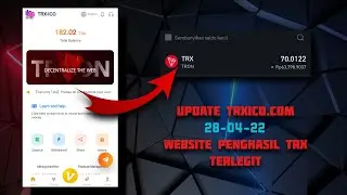 UPDATE TERBARU‼️Website Penghasil TRX Paling Legit | Trxico.com