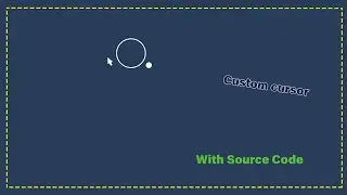 Custom cursor using Html Css and JavaScript | rendereditz