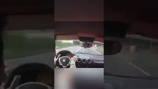 MAN TEST DRIVING FERRARI ALMOST CRASHES! #Shorts