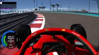 F1 2022 Charles Leclerc Ferrari FISHEYE Onboard At Yas Marina Circuit Abu Dhabi Assetto Corsa