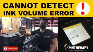 CANNOT DETECT INK VOLUME ERROR BROTHER J3530DW J2330DW J2730DW J3930DW CISS CONVERTED