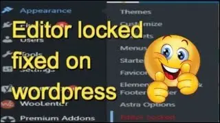How to unlock theme editor in WordPress Appearance | theme editor locked problem solved