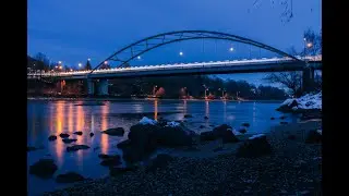 Landschaftsfotografie / Brückenfotografie - Langzeitbelichtung, Blendensterne und blaue Stunde