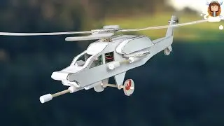 How To Make Helicopter -  Cardboard DIY