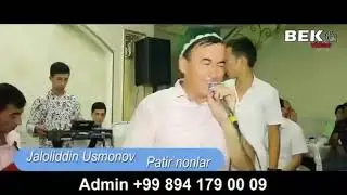 PATIR NONLAR SINDIRILDI TO'Y BO'LISHI TAYIN BO'LDI --- JALOLIDDIN USMONOV