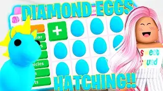 I HATCHED A DIAMOND EGG in ADOPT ME! How Long Does It Take To Get The Diamond Egg (Roblox)