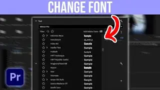 How To Change Font In Premiere Pro