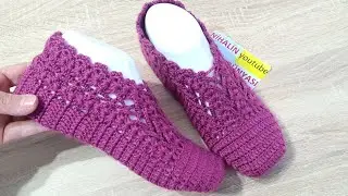 Kolay  Gösterişli  Örgülü  model patik yapımı/ ÇEYİZLİK HARİKA PATİK/#keşfet #short