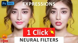 1 Click - People's Expressions (Neural Filters) in Photoshop 2021 | New Features | PS#03