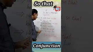 English Grammar Lesson #29 Use of So That | conjunction | 