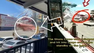 CONTAINER SHIP OUT OF CONTROL IN KAOHSIUNG TAIWAN