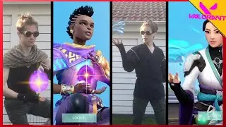 VALORANT: All Agent Select Animations IN REAL LIFE!! #2 (Cypher, Sage, Astra and more!!)