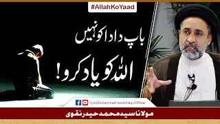 Baap Dada Ko Nahin Allah Ko Yaad Karo || Ayaat-un-Bayyinaat || Hafiz Syed Muhammad Haider Naqvi