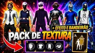 🔥 SUPER FREE FIRE TEXTURE PACK with DEFAULT EFFECT + FLAG EMOTE