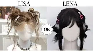 LISA OR LENA 🎀 || #lisaandlena #lisaorlenachoices #cute #lisa #lena #compilation #trending✨🌿