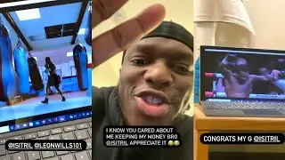 KSI REACTS TO VIDDAL RILEY WINNING and KNOCK DOWN in the FIRST ROUND!!!!#ksi #boxing #viddalriley