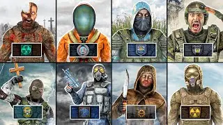 All 20 Factions from S.T.A.L.K.E.R. + Deleted