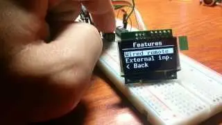 Arduino + OLED display + custom made menu + buttons