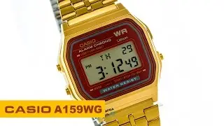 Reloj Casio A159W Dorado Gold Retro - CompraFacil.mx