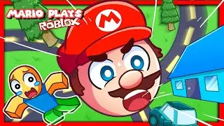 👲 EATING EVERYTHING AS THE BIGGEST HOLE! | Mario Plays Roblox Be A Hole