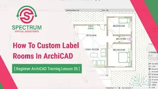 How To Custom Label Rooms In A Floor Plan In ArchiCAD Tutorial