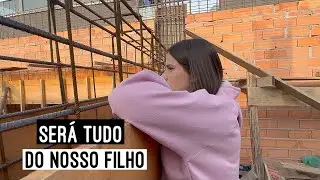 MOSTREI COMO ESTA FICANDO A OBRA PRA NARA